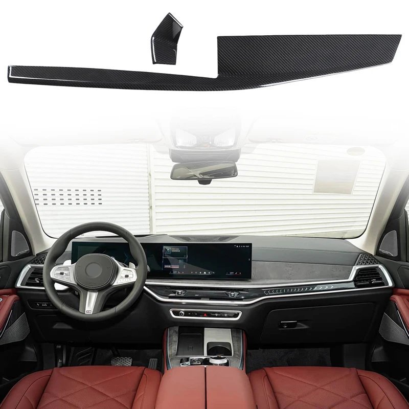 For 2023+ BMW X5/X6/X7 G05 G06 G07 real carbon fiber center console panel decorative cover car interior modification accessories
For 2023+ BMW X5/X6/X7 G05 G06 G07 real carbon fiber center console panel decorative cover car interior modification accessories
