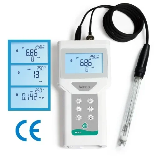 New Simple Operation Portable Water Quality Monitoring High Precision Handheld PH/ORP/Lon/Temp Meter
New Simple Operation Portable Water Quality Monitoring High Precision Handheld PH/ORP/Lon/Temp Meter