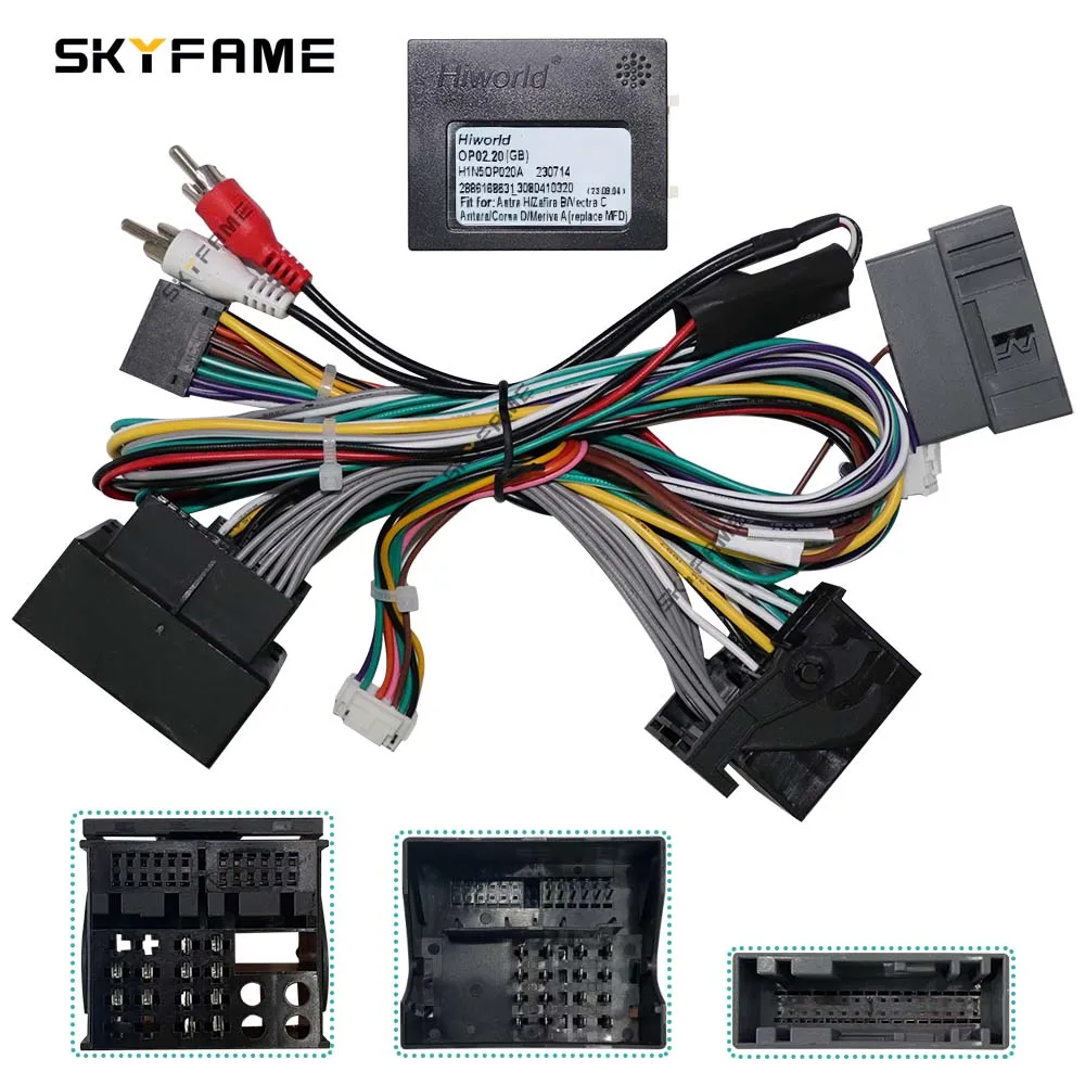 SKYFAME Car 16pin Wiring Harness Adapter Canbus Box Decode Android Radio Power Cable For Opel Astra H Zafira B Antara Vectra C
SKYFAME Car 16pin Wiring Harness Adapter Canbus Box Decode Android Radio Power Cable For Opel Astra H Zafira B Antara Vectra C