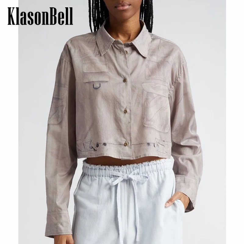 7.6 KasonBell Women's Vintage Distressed 3D Print Long Sleeve Shirt Cargo Style Single Breasted Loose Casual Shirt
7.6 KasonBell Women's Vintage Distressed 3D Print Long Sleeve Shirt Cargo Style Single Breasted Loose Casual Shirt