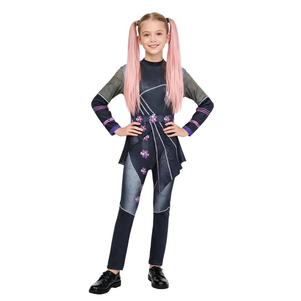 KPop Demon Hunters Mira Cosplay Costume Kid Black Leather Combat Uniform Huntrix Gothic Punk Halloween Party for Girls
KPop Demon Hunters Mira Cosplay Costume Kid Black Leather Combat Uniform Huntrix Gothic Punk Halloween Party for Girls