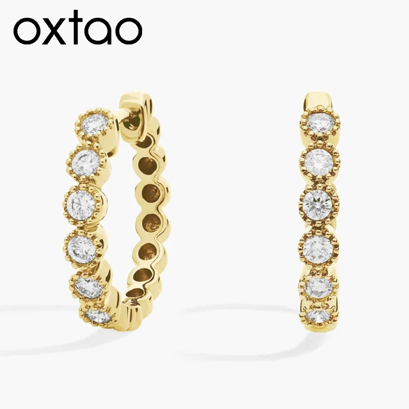 OXTAO Huggie Hoop Earring for Women 14K Gold Filled Moissanite Roller Bead Edge Hoop Earrings 2.5mm D VVS1 Luxury Jewelry Gift
OXTAO Huggie Hoop Earring for Women 14K Gold Filled Moissanite Roller Bead Edge Hoop Earrings 2.5mm D VVS1 Luxury Jewelry Gift