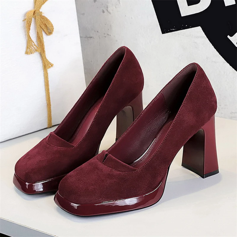 BIGTREE Platform Pumps Women High Heels Square Head Sexy Party Elegant Woman Heeled Party Shoes Zapatos De Mujer
BIGTREE Platform Pumps Women High Heels Square Head Sexy Party Elegant Woman Heeled Party Shoes Zapatos De Mujer
