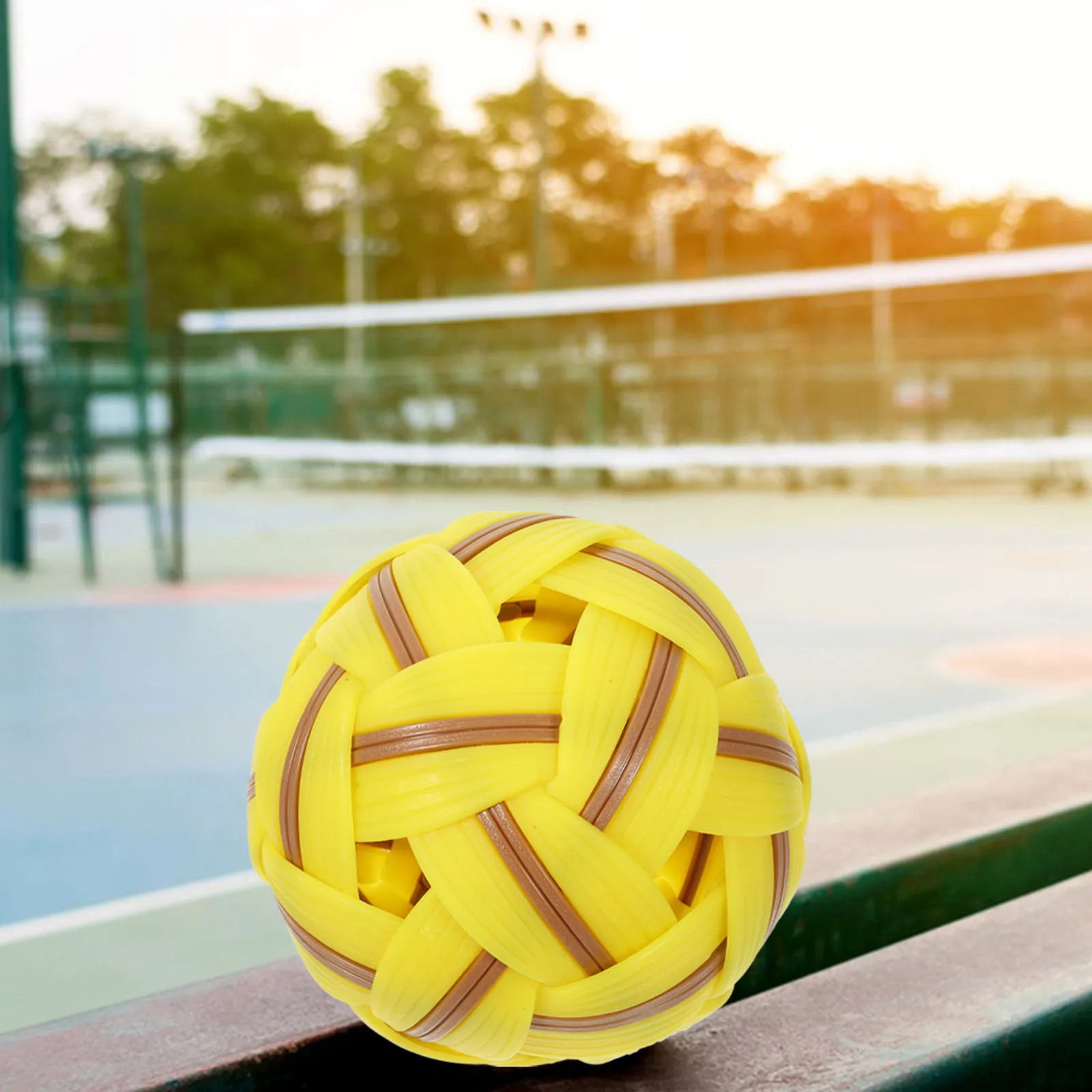 Plastic Woven Football Outdoor Reusable Soccer Ball for Kids Competition Decoration Soccer Plastic Football Decor
Plastic Woven Football Outdoor Reusable Soccer Ball for Kids Competition Decoration Soccer Plastic Football Decor