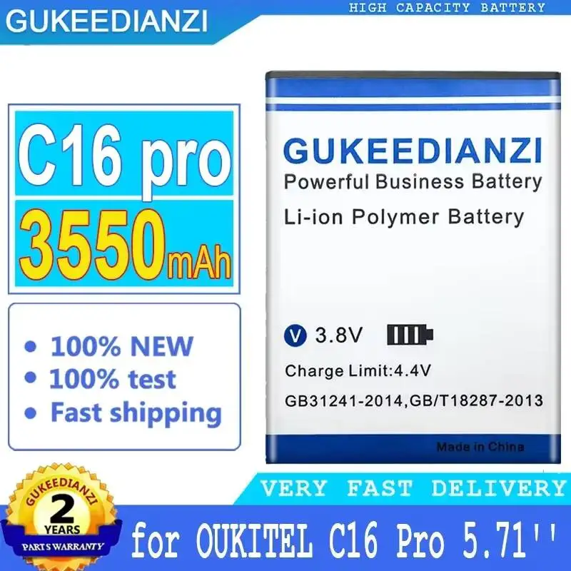 Аккумулятор для мобильного телефона 3550 мАч для Oukitel S68 C16 Pro C16, прочный, с высокой совместимостью
Аккумулятор для мобильного телефона 3550 мАч для Oukitel S68 C16 Pro C16, прочный, с высокой совместимостью