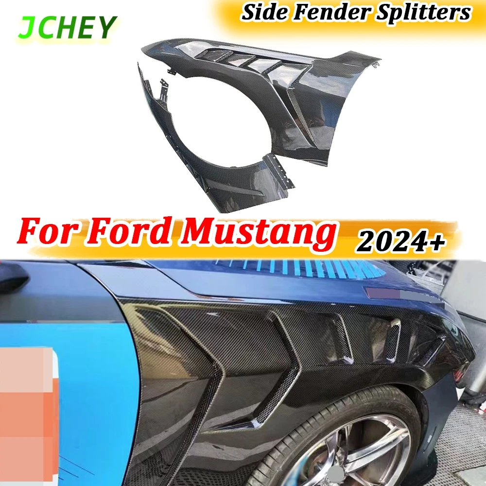 Front Side Bumper Fins Air Vent Trims for Ford Mustang 2024+ Dry Carbon fiber Front Fender Canards Splitters FRP Body Kits Trims
Front Side Bumper Fins Air Vent Trims for Ford Mustang 2024+ Dry Carbon fiber Front Fender Canards Splitters FRP Body Kits Trims