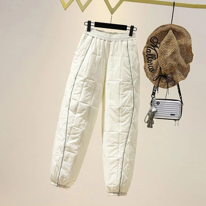 2023 New Autumn Winter Women Warm Pants Elastic Waist Tie Feet Down Cotton Trousers Fashion Casual Loose Thicken Lantern Pants
2023 New Autumn Winter Women Warm Pants Elastic Waist Tie Feet Down Cotton Trousers Fashion Casual Loose Thicken Lantern Pants