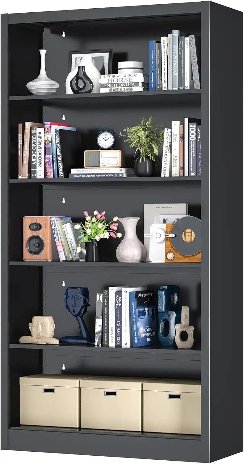 14" Deep Bookshelves Cases for Books, Garage Kit, CDs, Decor, 66" Tall Bookcase for Home Office Library Living Room, 5 Tier
14" Deep Bookshelves Cases for Books, Garage Kit, CDs, Decor, 66" Tall Bookcase for Home Office Library Living Room, 5 Tier