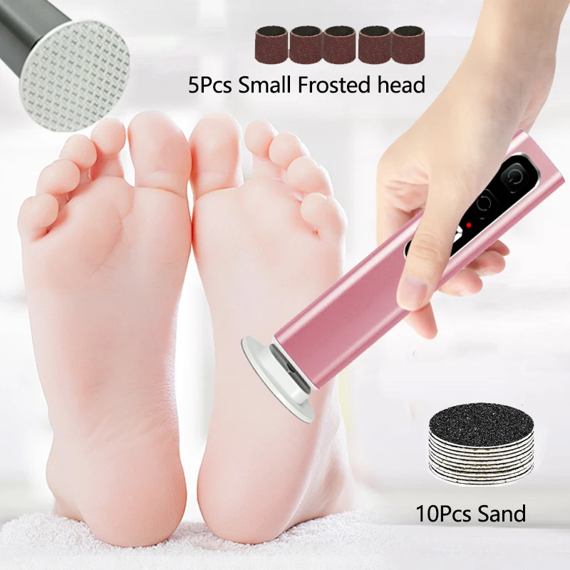 Пилочка для ухода за ногами, перезаряжаемая портативная электрическая пилочка для ног, набор для педикюра, инструмент для отшелушивания ног, сменная наждачная бумага 
Пилочка для ухода за ногами, перезаряжаемая портативная электрическая пилочка для ног, набор для педикюра, инструмент для отшелушивания ног, сменная наждачная бумага