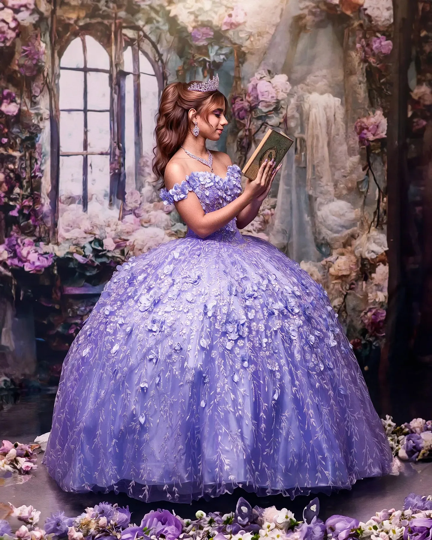Lilac Ball Gown Tulle Quinceanera Dresses for Girls 2025 Hand Made Flowers 3D Flowers Puffy Formal Prom Evening Gowns
Lilac Ball Gown Tulle Quinceanera Dresses for Girls 2025 Hand Made Flowers 3D Flowers Puffy Formal Prom Evening Gowns