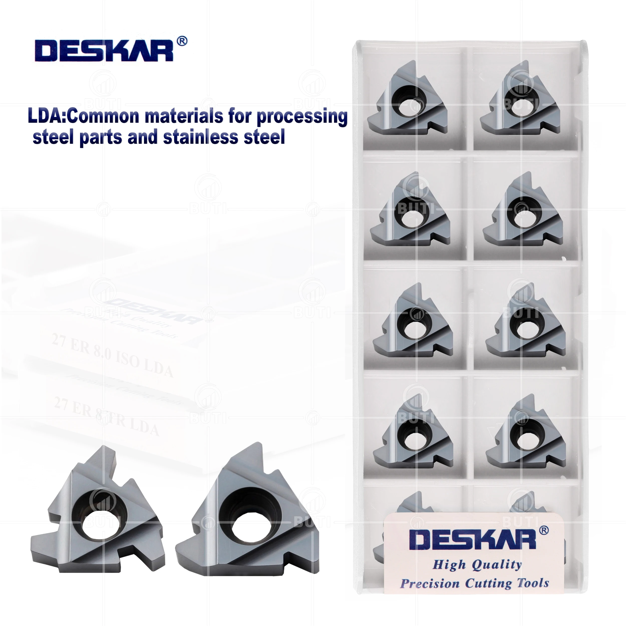DESKAR 100% Original Threading Insert 27ER 8.0ISO 27ER 8TR LDA CNC Lathe machining center Universal Material Threaded blade Part
DESKAR 100% Original Threading Insert 27ER 8.0ISO 27ER 8TR LDA CNC Lathe machining center Universal Material Threaded blade Part