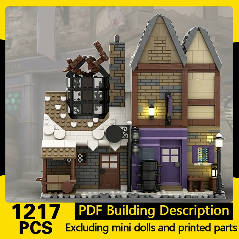 Magical Movie Model MOC Building Bricks Neep And Potion Shops Modular Technology Gifts Holiday Assemble Children Toys Suit
Magical Movie Model MOC Building Bricks Neep And Potion Shops Modular Technology Gifts Holiday Assemble Children Toys Suit
