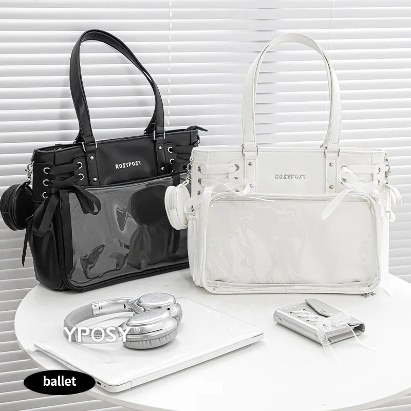 Bandage Bow Ita Bag High Capacity Underarm Sac Femme Sweet Girl Transparent Bolsos Mujer Shoulder Bags for Woman Square Bolso
Bandage Bow Ita Bag High Capacity Underarm Sac Femme Sweet Girl Transparent Bolsos Mujer Shoulder Bags for Woman Square Bolso