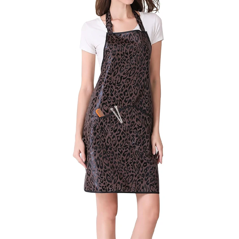 Waterproof Polyester Leopard Print Apron High-Quality Patterned Design for Nail Artists Kitchen Baristas And Workwear
Waterproof Polyester Leopard Print Apron High-Quality Patterned Design for Nail Artists Kitchen Baristas And Workwear