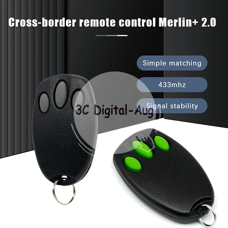 Merlin+2.0 Fit For E945 E943M E945M E950M Garage Door Remote Control Keychain 433.92MHz Replacement Garage Remote Control
Merlin+2.0 Fit For E945 E943M E945M E950M Garage Door Remote Control Keychain 433.92MHz Replacement Garage Remote Control