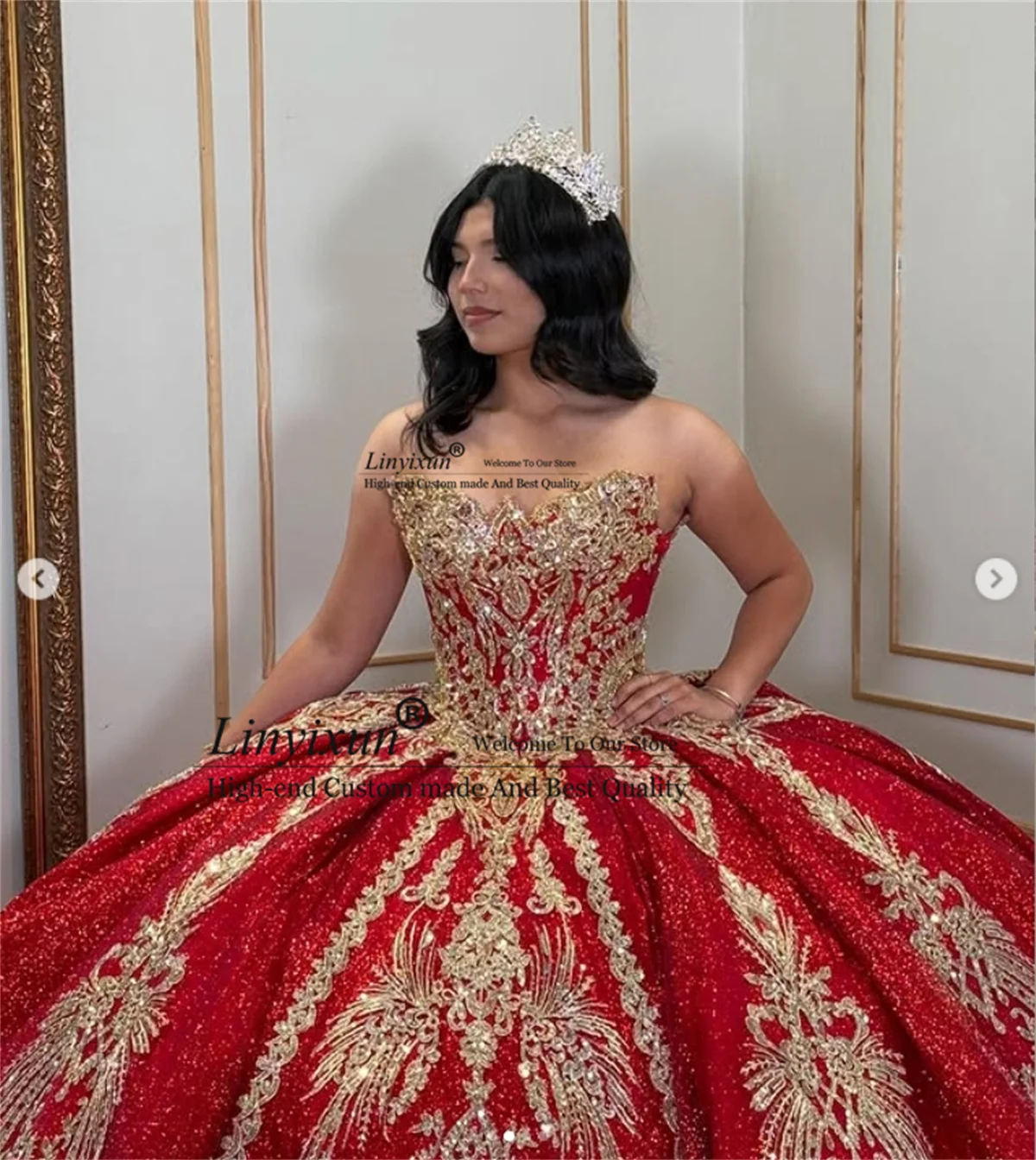 Mexican Glitter Sequins Lace Quinceanera Dress With 3D Floars Customized Ball Gown Sweet 16 Off Shoulder Vestido De 15 Anos
Mexican Glitter Sequins Lace Quinceanera Dress With 3D Floars Customized Ball Gown Sweet 16 Off Shoulder Vestido De 15 Anos