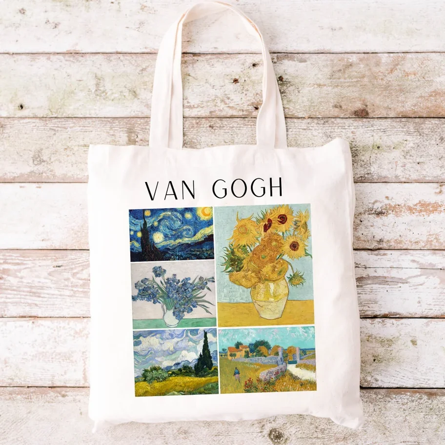 2026 Van Gogh Inspired Canvas Tote Bag - Large Capacity, Durable & Stylish with Floral Print for Shopping, Travel, Picnics
2026 Van Gogh Inspired Canvas Tote Bag - Large Capacity, Durable & Stylish with Floral Print for Shopping, Travel, Picnics