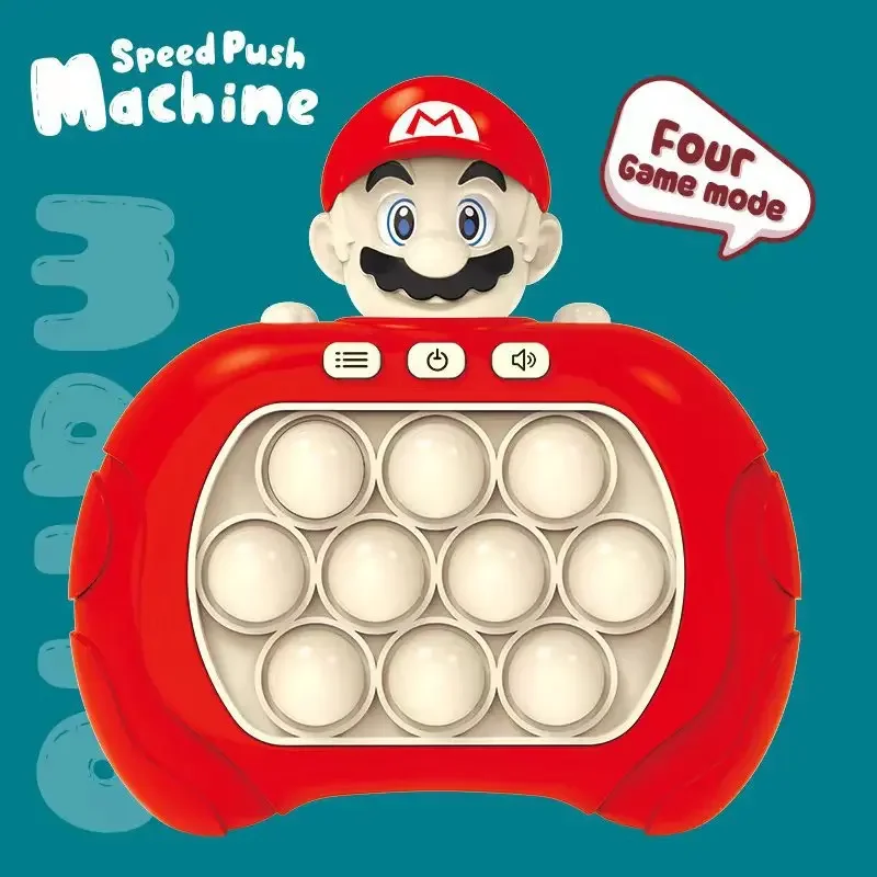 

Super Mario Children's Game Console Press The Toy Mario Lugui Figure Decompress The Game Console Kids Anime Peripheral Toy Gift