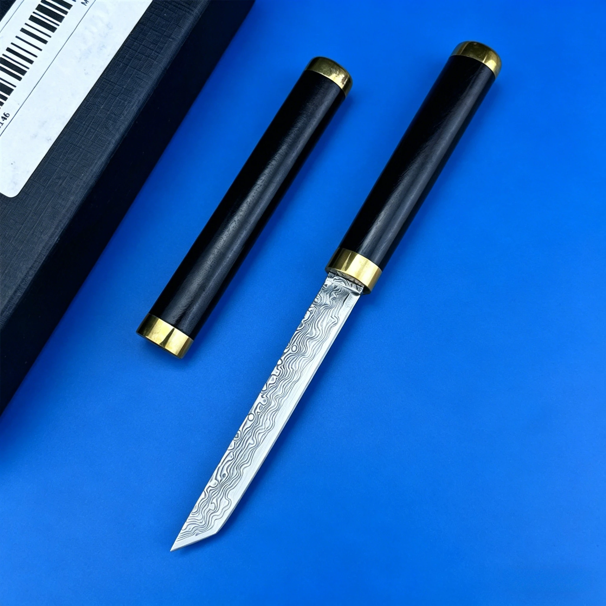 Mini EDC Fixed Blade Knife with Damascus Steel & Ebony Handle – Includes Sheath, Ideal for Lightweight Outdoor Camping Tasks
Mini EDC Fixed Blade Knife with Damascus Steel & Ebony Handle – Includes Sheath, Ideal for Lightweight Outdoor Camping Tasks