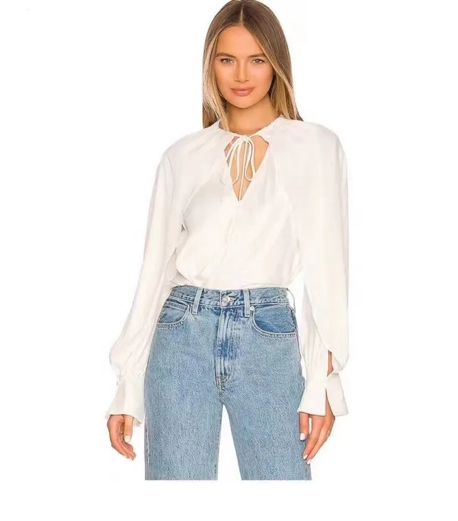 Women Bodysuits Blouse Cloak Style Long Sleeve O-Neck Lace-up sexy fashion Bodysuits
Women Bodysuits Blouse Cloak Style Long Sleeve O-Neck Lace-up sexy fashion Bodysuits