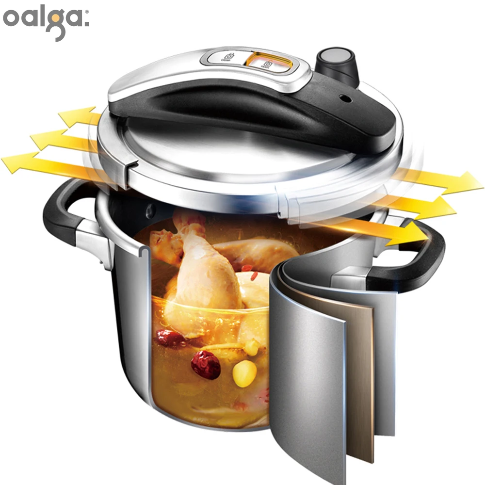 304 Stainless Steel Pressure Cooker, Thickened, Explosion Proof, One Click Opening and Closing, Home Kitchen
304 Stainless Steel Pressure Cooker, Thickened, Explosion Proof, One Click Opening and Closing, Home Kitchen
