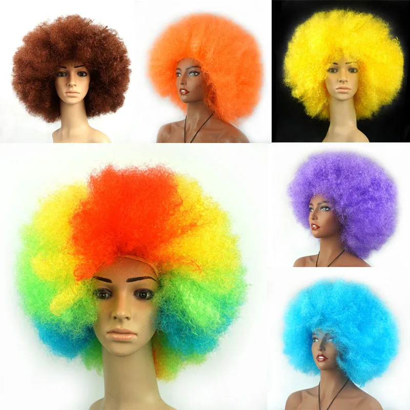 Synthetic Afro Wig Fluffy Curly Hair Costume Party Cosplay Halloween Adult Kids Fun Joke Wig Volumized Unisex Factory Direct
Synthetic Afro Wig Fluffy Curly Hair Costume Party Cosplay Halloween Adult Kids Fun Joke Wig Volumized Unisex Factory Direct