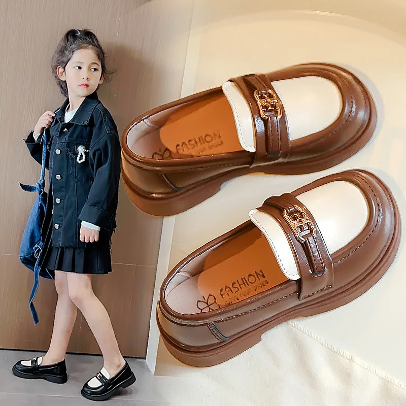 School Boys Girls Leather Shoes Spring Autumn Loafers Leather Chic Kids Shoes Children Loafers Patchwork British Style Slip-on
School Boys Girls Leather Shoes Spring Autumn Loafers Leather Chic Kids Shoes Children Loafers Patchwork British Style Slip-on