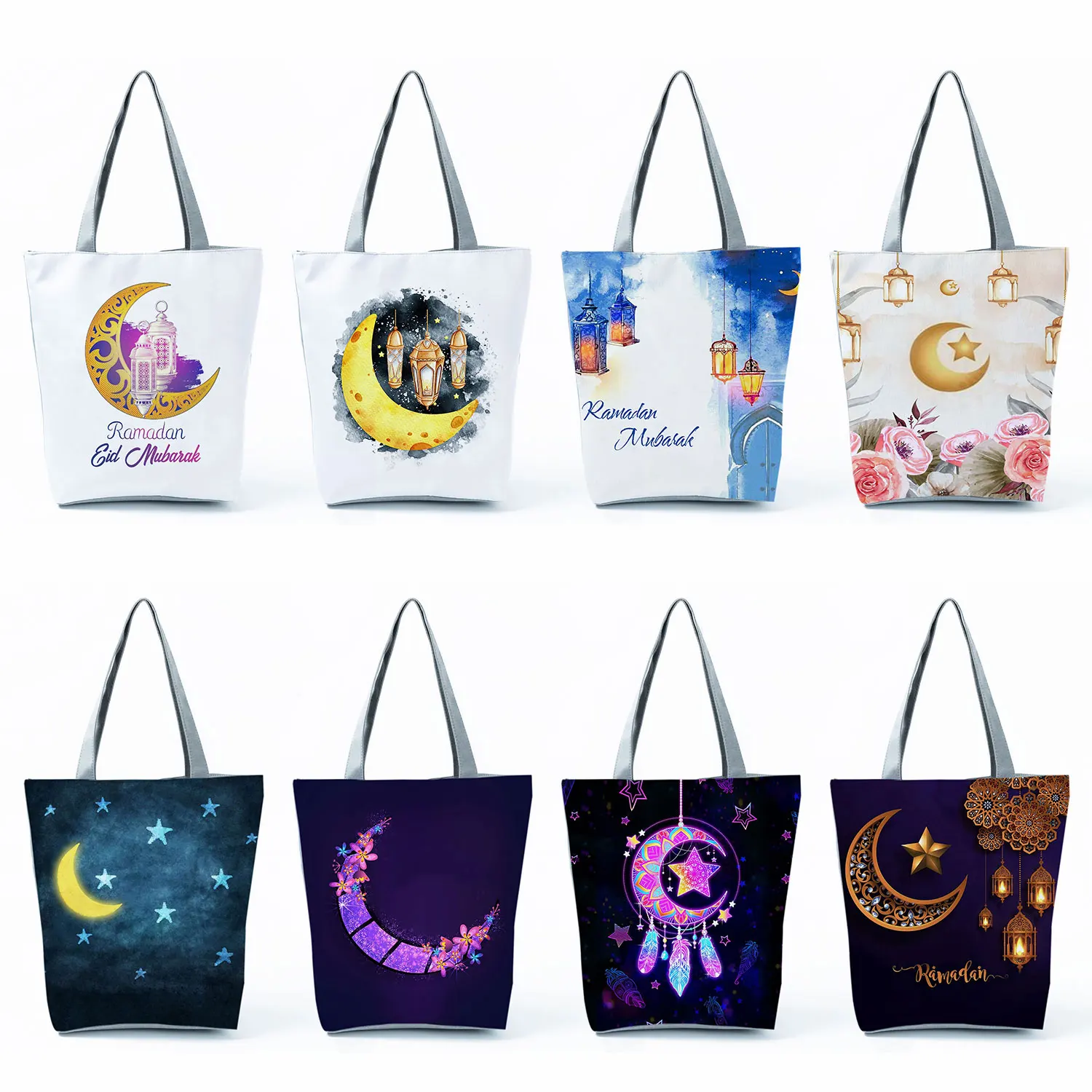 Ramadan Festival Moon Star Lights Print Women's Shoulder Bag Casual Party Tote Bag High Capacity Handbags Reusable Shopping Bags
Ramadan Festival Moon Star Lights Print Women's Shoulder Bag Casual Party Tote Bag High Capacity Handbags Reusable Shopping Bags