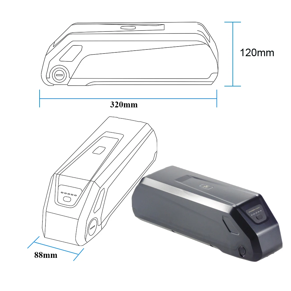 Down Tube ebike battery 48V 13Ah 15Ah 17.5Ah from Aipas A6 D Volt Cargo Ebike with 3A charger
Down Tube ebike battery 48V 13Ah 15Ah 17.5Ah from Aipas A6 D Volt Cargo Ebike with 3A charger