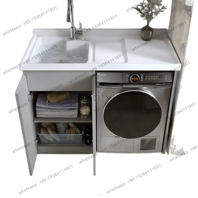 Stainless Steel Washing Machine Cabinet Modern Design Balcony Storage Bathroom Cabinet Toilet Bathroom Furniture
Stainless Steel Washing Machine Cabinet Modern Design Balcony Storage Bathroom Cabinet Toilet Bathroom Furniture
