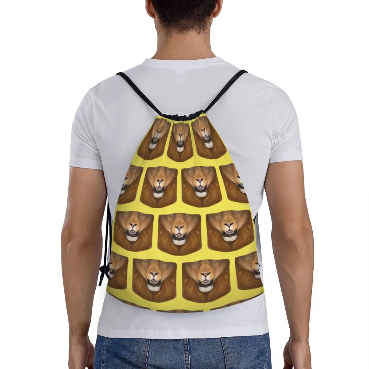 Maned Lion Face Backpacks Multi-function Portable Drawstring Bundle Pocket Shoes Bag Book Bags For Travel Students
Maned Lion Face Backpacks Multi-function Portable Drawstring Bundle Pocket Shoes Bag Book Bags For Travel Students