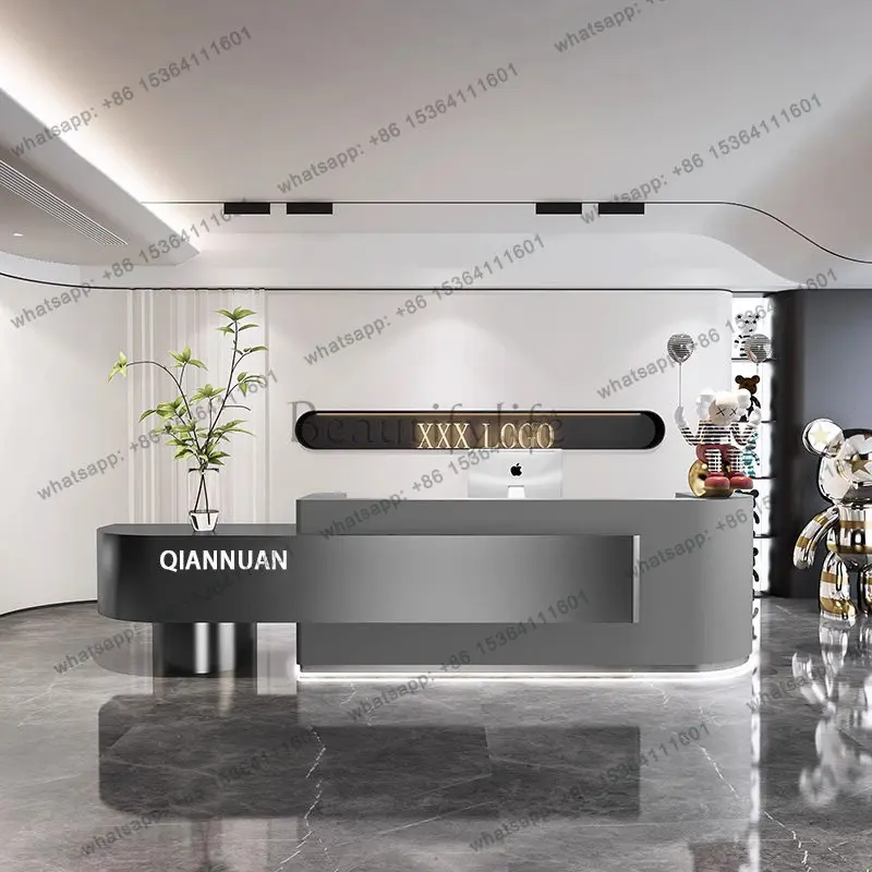 LJY Shop Checkout Reception Desks Receptionist Commericial Service Counter Reception Desks Modern Elegant Bureau Office Furnitur
LJY Shop Checkout Reception Desks Receptionist Commericial Service Counter Reception Desks Modern Elegant Bureau Office Furnitur