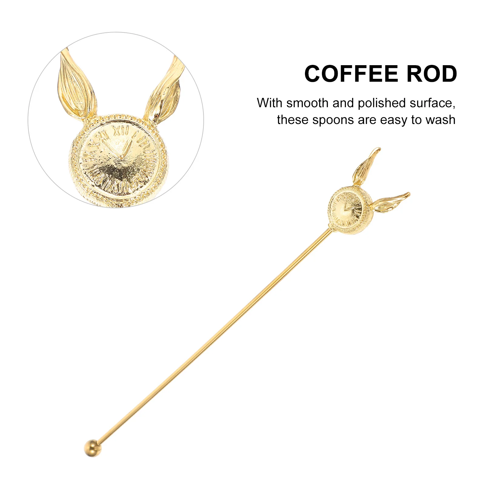 1Pcs Stainless Coffee Spoon Golden Polished Smooth Stirring Rod Mixing Scoop for Beverage Bar Home Cafe Kitchen Tableware
1Pcs Stainless Coffee Spoon Golden Polished Smooth Stirring Rod Mixing Scoop for Beverage Bar Home Cafe Kitchen Tableware