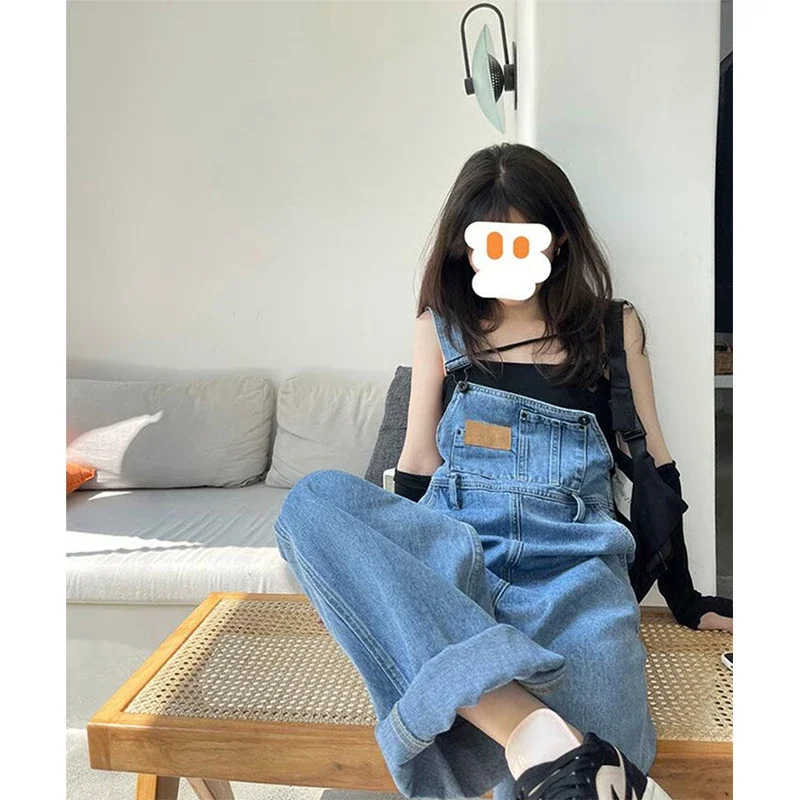Denim Jumpsuits Women Streetwear Baggy Jeans Overalls Vintage Wide Leg Suspender Pants Summer Korean Casual Straight Trousers
Denim Jumpsuits Women Streetwear Baggy Jeans Overalls Vintage Wide Leg Suspender Pants Summer Korean Casual Straight Trousers