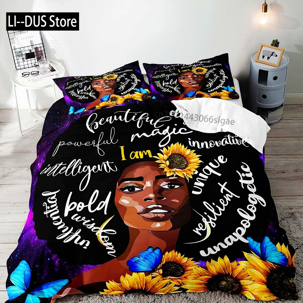 3PCS Sexy Girls Bedding Set, Duvet Cover King Size, Black Girl Comforter Quilt Cover,Inspirational Gifts for Women 2 Pillowcases
3PCS Sexy Girls Bedding Set, Duvet Cover King Size, Black Girl Comforter Quilt Cover,Inspirational Gifts for Women 2 Pillowcases