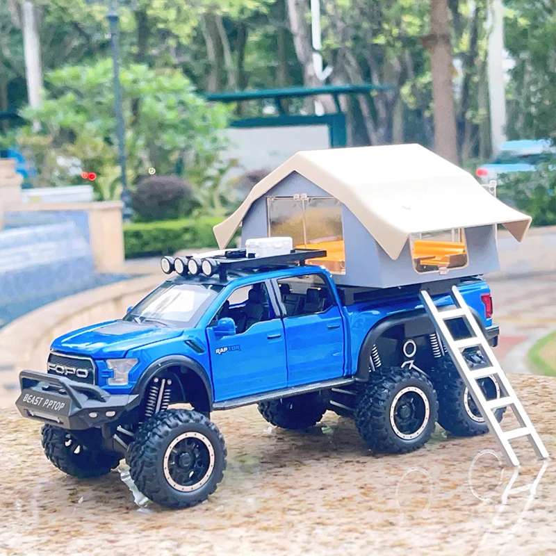 1:24 Ford F150 Raptor игрушечный автомобиль, литая под давлением миниатюрная модель, спортивный звук и свет, образовательная коллекция, подарок для детей
1:24 Ford F150 Raptor игрушечный автомобиль, литая под давлением миниатюрная модель, спортивный звук и свет, образовательная коллекция, подарок для детей