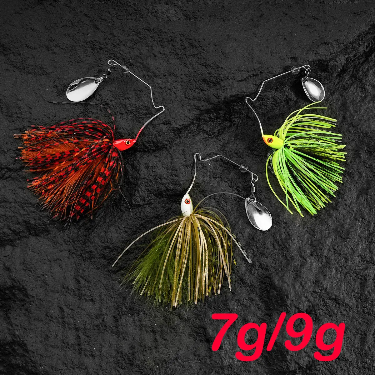 2pcs Spinnerbait 7g 9g Double Willow Blade Needle Stinger Hook Spoon Wire Bait for Bass Pike Metal Jig Fishing Lures Buzzbait
2pcs Spinnerbait 7g 9g Double Willow Blade Needle Stinger Hook Spoon Wire Bait for Bass Pike Metal Jig Fishing Lures Buzzbait