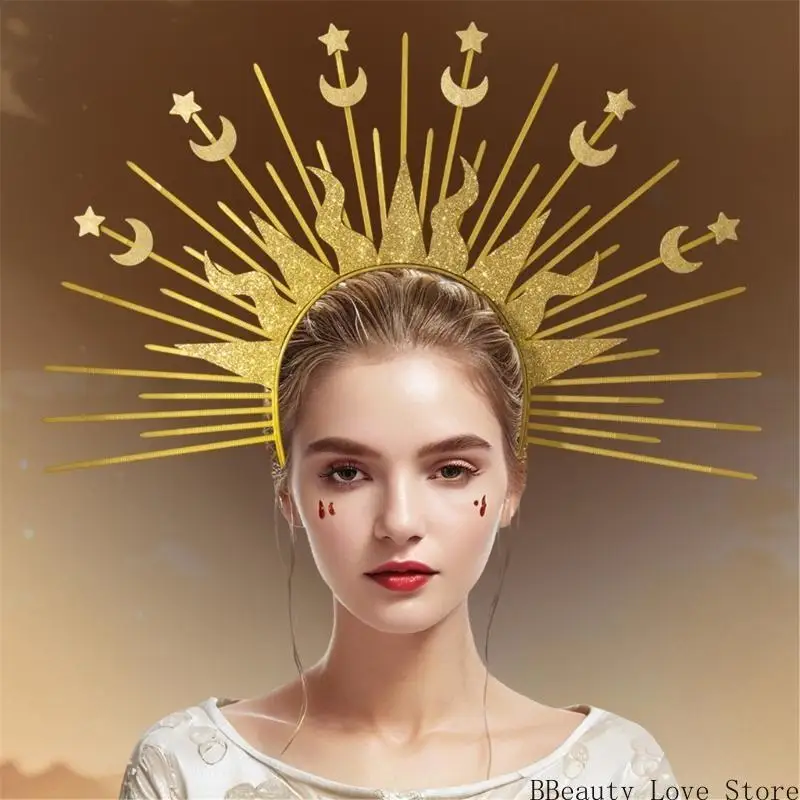 Formal Headpiece Church Spiked Crown Headband Women Party Decorative Crownpiece Vintage Halloween Props Baroque Hairhoop
Formal Headpiece Church Spiked Crown Headband Women Party Decorative Crownpiece Vintage Halloween Props Baroque Hairhoop