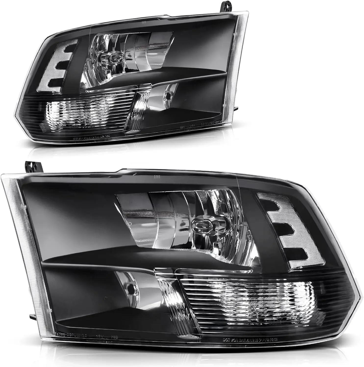 Headlights Assembly Compatible with 2009-2018 Dodge Ram 1500 2500 3500/2019-2022 Ram 1500 Classic Headlamp Replacement Clear Ref
Headlights Assembly Compatible with 2009-2018 Dodge Ram 1500 2500 3500/2019-2022 Ram 1500 Classic Headlamp Replacement Clear Ref