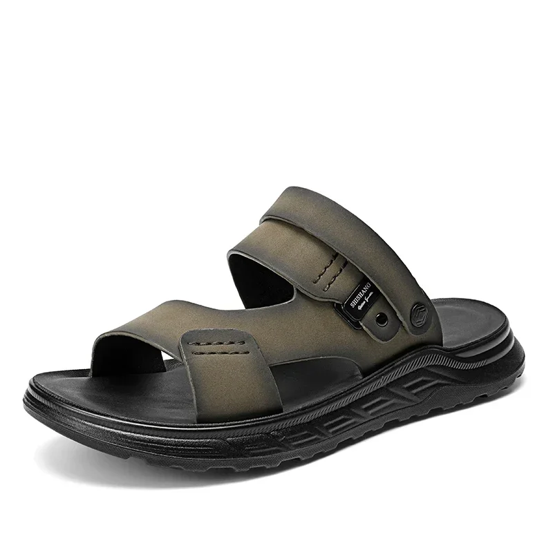 Versatile and minimalist motorcycle round-toe sandals stylish and trendy suitable for men to wear outdoors in summer as slippers
Versatile and minimalist motorcycle round-toe sandals stylish and trendy suitable for men to wear outdoors in summer as slippers