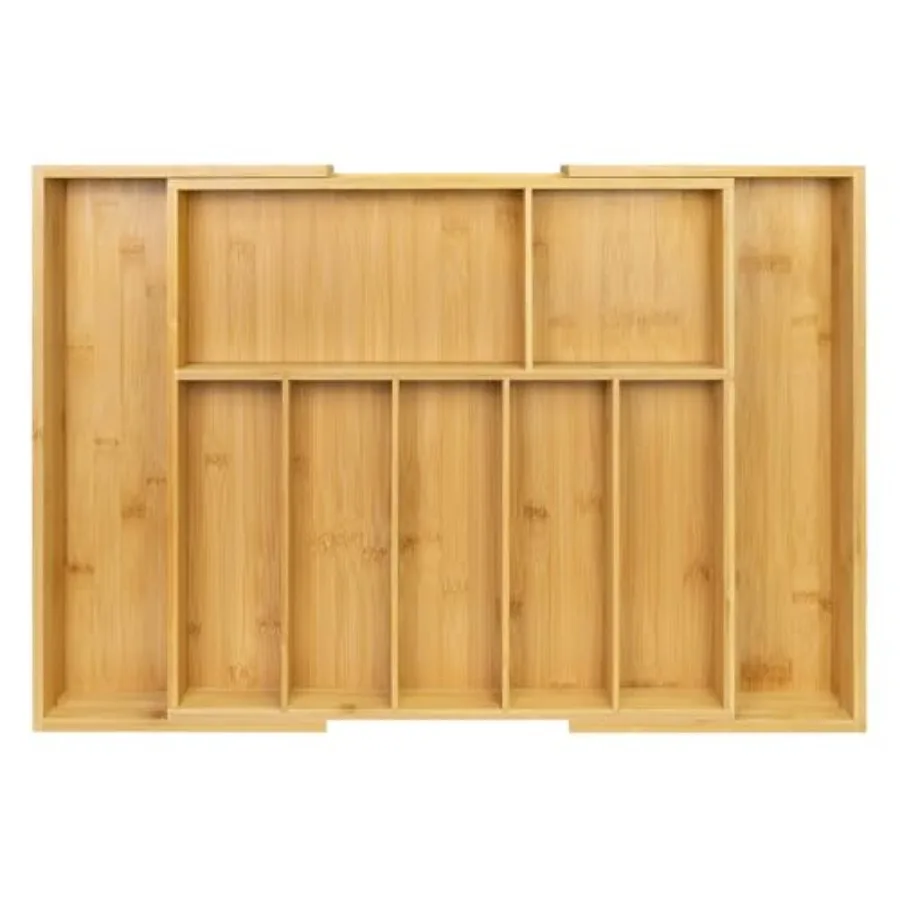 Extra Large Kitchen Drawer Organizer Expandable Bamboo Drawer Holder for Utensils Silverware Flatware 7-9 Slots Cutlery Tray
Extra Large Kitchen Drawer Organizer Expandable Bamboo Drawer Holder for Utensils Silverware Flatware 7-9 Slots Cutlery Tray