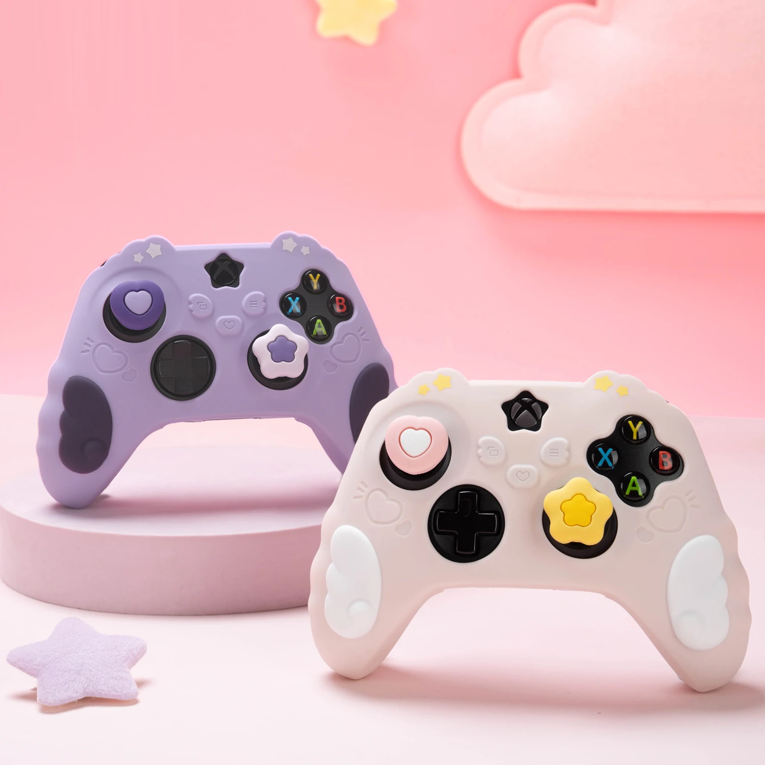 Star Wings Love Silicone Soft Protector Sticker Skin For Xbox Series X/S Game Controller Case XSX XSS Thumb Stick Grip Cap Cover
Star Wings Love Silicone Soft Protector Sticker Skin For Xbox Series X/S Game Controller Case XSX XSS Thumb Stick Grip Cap Cover