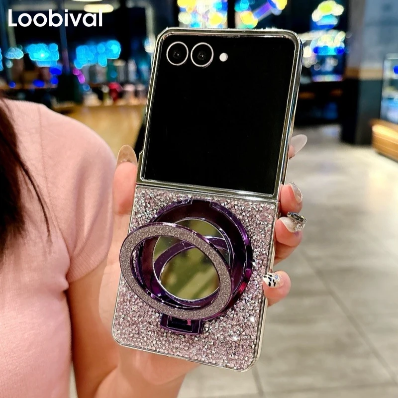 Зеркальный кронштейн, складной чехол с блестящими бриллиантами для Samsung Galaxy Z Flip7 Zflip7 ZFlip 7, магнитная зеркальная подставка, чехол для беспроводной зарядки
Зеркальный кронштейн, складной чехол с блестящими бриллиантами для Samsung Galaxy Z Flip7 Zflip7 ZFlip 7, магнитная зеркальная подставка, чехол для беспроводной зарядки