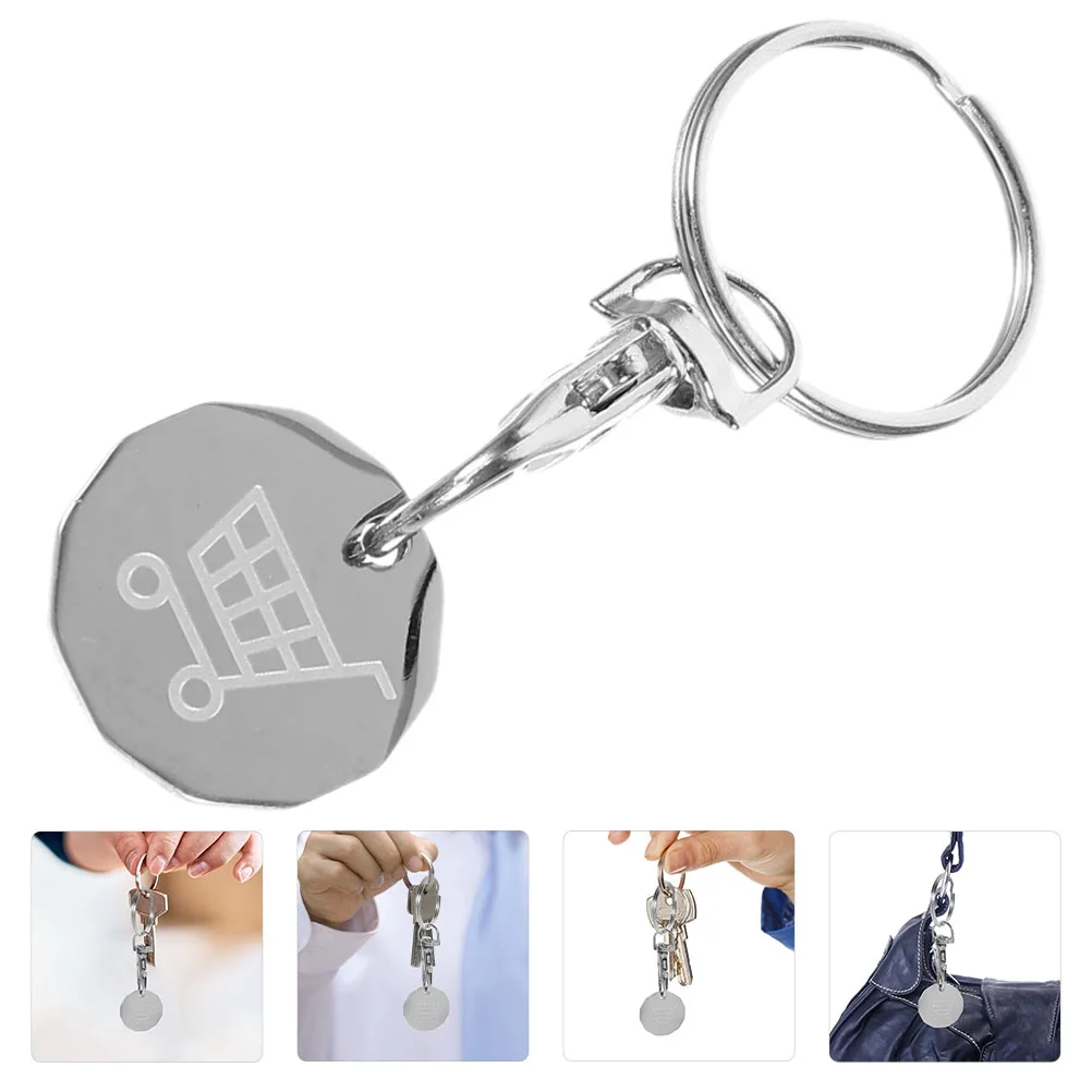 1pc Shopping Cart Token Keychain Quarter Holder Stainless Steel Trolley Coin Keyring Unisex Circular Tag Supermarket Cart Label
1pc Shopping Cart Token Keychain Quarter Holder Stainless Steel Trolley Coin Keyring Unisex Circular Tag Supermarket Cart Label