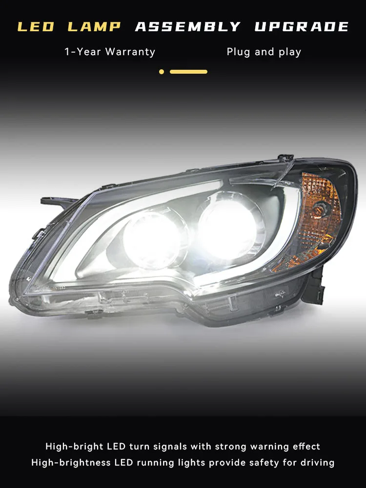 Headlights For Toyota Corolla 2013-2018 Head Light LED Modified Fashion Projector Bifocal Lens DRL Signal Front Lamp Accessories
Headlights For Toyota Corolla 2013-2018 Head Light LED Modified Fashion Projector Bifocal Lens DRL Signal Front Lamp Accessories