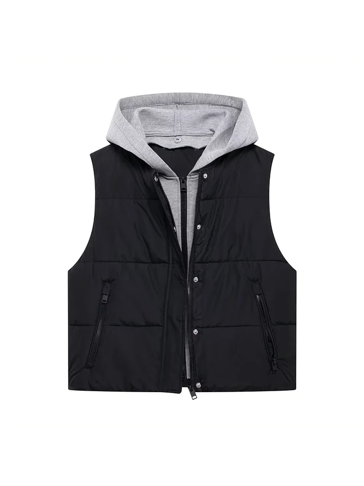 Willshela Women Fashion Patchwork Single Breasted Front Zipper Vest Waistcoats Vintage Hooded Neck Sleeveless Female Tank Tops
Willshela Women Fashion Patchwork Single Breasted Front Zipper Vest Waistcoats Vintage Hooded Neck Sleeveless Female Tank Tops