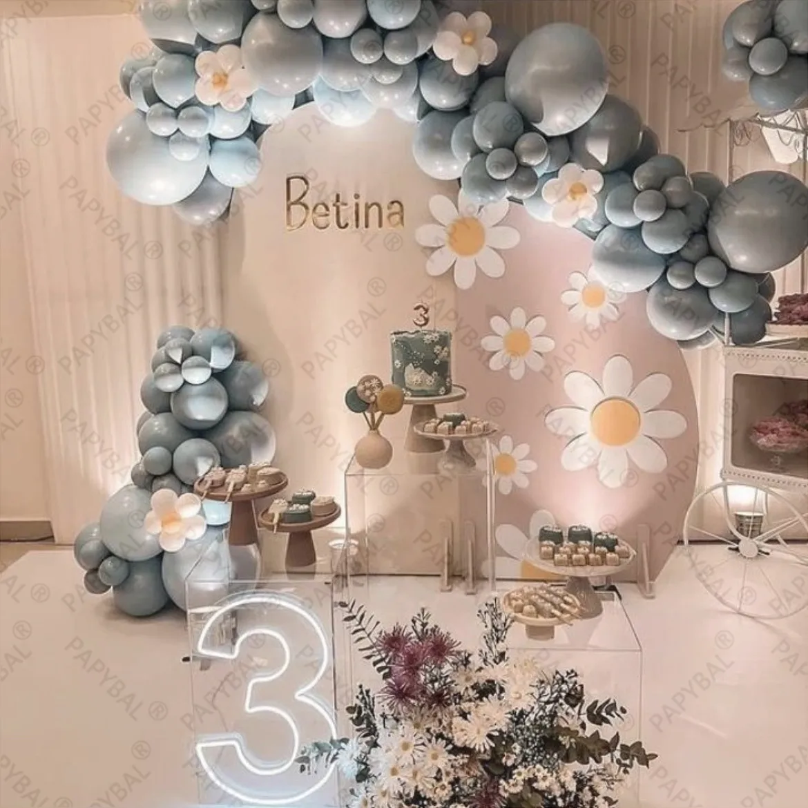 157pcs White Daisy Flower Fresh Theme Gray Latex Balloon Party Decorations 0-9 32inch Number Ball Baby Shower Birthday Supplies
157pcs White Daisy Flower Fresh Theme Gray Latex Balloon Party Decorations 0-9 32inch Number Ball Baby Shower Birthday Supplies