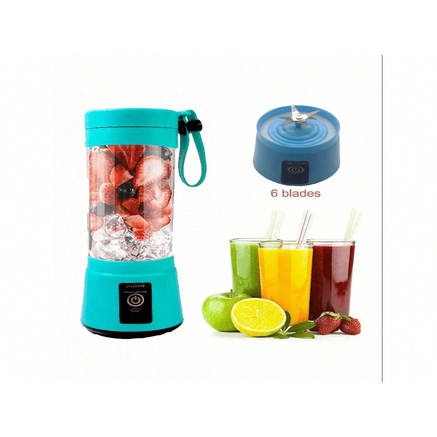 Personal Portable Blender,Mini Juice Blender, USB Rechargeable Small Size Blender For Smoothies And Shakes,Mini Juicer Cup Trave
Personal Portable Blender,Mini Juice Blender, USB Rechargeable Small Size Blender For Smoothies And Shakes,Mini Juicer Cup Trave