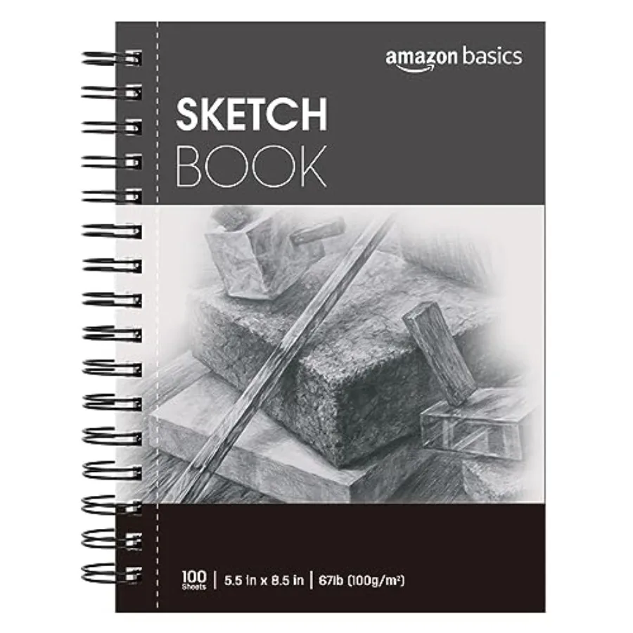 Sketch Pad for Artists, Drawing Paper, Spiral Bound, Acid Free, 67 lb./ 100 gsm, 100 Sheets,,White
Sketch Pad for Artists, Drawing Paper, Spiral Bound, Acid Free, 67 lb./ 100 gsm, 100 Sheets,,White