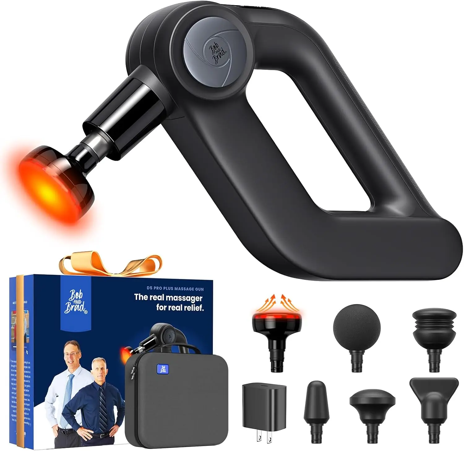 Deep Tissue Massage Gun with Heat, FSA-HSA Eligible, 13mm Amplitude, 55lbs Stall Force, 6 Attachments, 2-Year Warranty
Deep Tissue Massage Gun with Heat, FSA-HSA Eligible, 13mm Amplitude, 55lbs Stall Force, 6 Attachments, 2-Year Warranty
